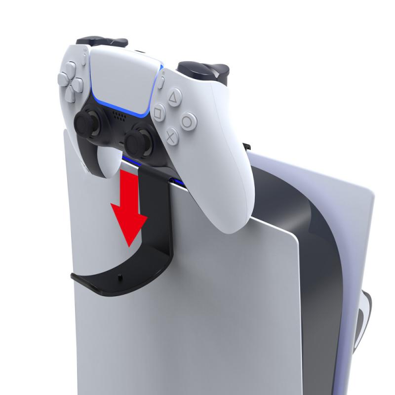 IPEGA PG-P5022 2Pcs Wall Mount Holder Bracket Hanger Storage Stand for PS5 Console Controller Headset Support IPEGA PG-P5022 2Pcs Wall Mount Holder Bracket Hanger Storage Stand for PS5 Console Controller Headset Support